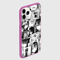 Чехол iPhone 11 Pro матовый Сомали и лесной дух паттерн, цвет: 3D-фиолетовый — фото 2