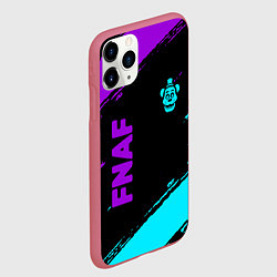 Чехол iPhone 11 Pro матовый Фредди - neon, цвет: 3D-малиновый — фото 2