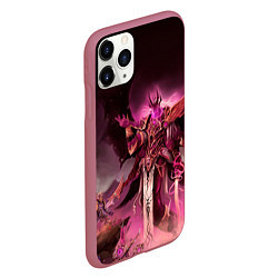 Чехол iPhone 11 Pro матовый Демон-Примарх Фулгрим, цвет: 3D-малиновый — фото 2