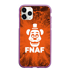 Чехол iPhone 11 Pro матовый Five Nights At Freddys - вспышка молнии