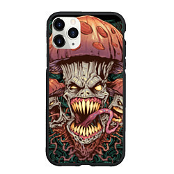 Чехол iPhone 11 Pro матовый Злые грибы монстры