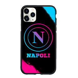 Чехол iPhone 11 Pro матовый Napoli FC Neon Gradient