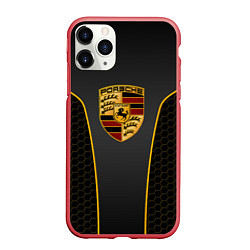 Чехол iPhone 11 Pro матовый PORSCHE - ГОНОЧНАЯ УНИФОРМА