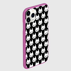 Чехол iPhone 11 Pro матовый Stray Pattern, цвет: 3D-фиолетовый — фото 2