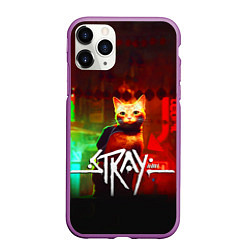 Чехол iPhone 11 Pro матовый Stray: Бродяжка, цвет: 3D-фиолетовый