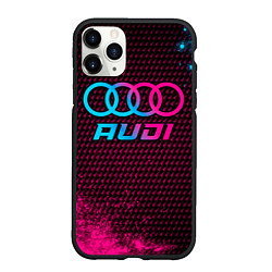 Чехол iPhone 11 Pro матовый Audi - neon gradient