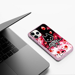 Чехол iPhone 11 Pro матовый STRAY HORROR, цвет: 3D-розовый — фото 2
