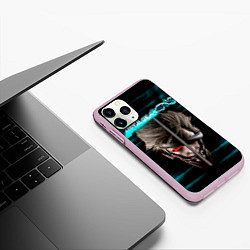 Чехол iPhone 11 Pro матовый Metal Gear Rising Revengeance, цвет: 3D-розовый — фото 2