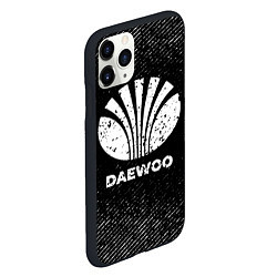 Чехол iPhone 11 Pro матовый Daewoo с потертостями на темном фоне, цвет: 3D-черный — фото 2