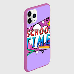 Чехол iPhone 11 Pro матовый School time, цвет: 3D-фиолетовый — фото 2