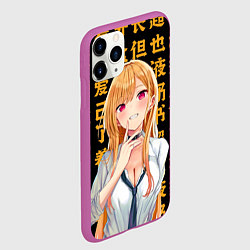 Чехол iPhone 11 Pro матовый Марин Китагава - Фарфоровая кукла влюбилась, цвет: 3D-фиолетовый — фото 2