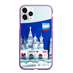 Чехол iPhone 11 Pro матовый Moscow: made in Russia