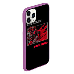 Чехол iPhone 11 Pro матовый Its all in your mind, цвет: 3D-фиолетовый — фото 2