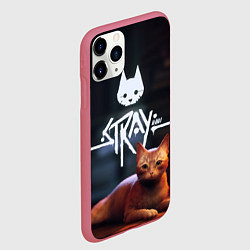 Чехол iPhone 11 Pro матовый Лежащий Бродяга, цвет: 3D-малиновый — фото 2