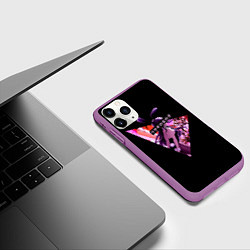 Чехол iPhone 11 Pro матовый Bunny Girl, цвет: 3D-фиолетовый — фото 2