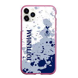 Чехол iPhone 11 Pro матовый Tottenham hotspur Брызги красок