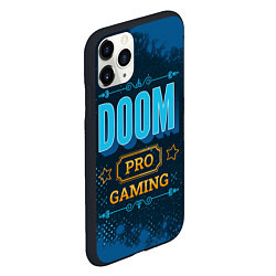 Чехол iPhone 11 Pro матовый Игра Doom: pro gaming, цвет: 3D-черный — фото 2