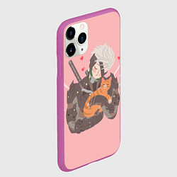 Чехол iPhone 11 Pro матовый Райден и Бродяга, цвет: 3D-фиолетовый — фото 2