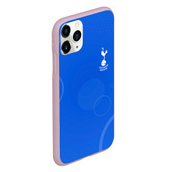 Чехол iPhone 11 Pro матовый Tottenham hotspur Голубая абстракция, цвет: 3D-розовый — фото 2