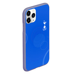 Чехол iPhone 11 Pro матовый Tottenham hotspur Голубая абстракция, цвет: 3D-серый — фото 2