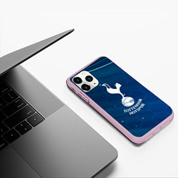 Чехол iPhone 11 Pro матовый Tottenham hotspur Соты абстракция, цвет: 3D-розовый — фото 2