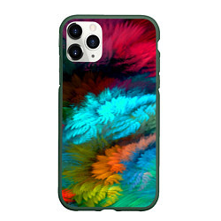 Чехол iPhone 11 Pro матовый Colorful Explosion