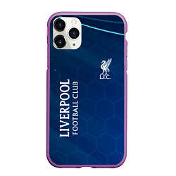 Чехол iPhone 11 Pro матовый Liverpool Соты Абстракция