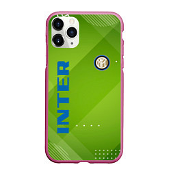 Чехол iPhone 11 Pro матовый Inter Поле, цвет: 3D-малиновый