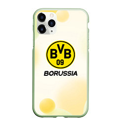 Чехол iPhone 11 Pro матовый Borussia Абстракция кружочки, цвет: 3D-салатовый