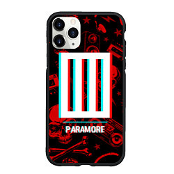 Чехол iPhone 11 Pro матовый Paramore rock glitch