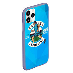 Чехол iPhone 11 Pro матовый Бегун: спорт, цвет: 3D-серый — фото 2