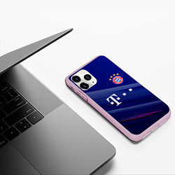 Чехол iPhone 11 Pro матовый Bayern munchen Абстракция, цвет: 3D-розовый — фото 2