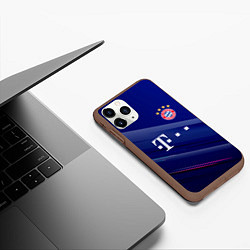 Чехол iPhone 11 Pro матовый Bayern munchen Абстракция, цвет: 3D-коричневый — фото 2