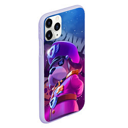 Чехол iPhone 11 Pro матовый Галактический генерал Гавс Brawl Stars, цвет: 3D-светло-сиреневый — фото 2