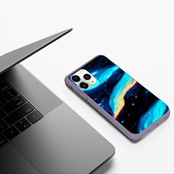 Чехол iPhone 11 Pro матовый Космические просторы - Абстракция, цвет: 3D-серый — фото 2