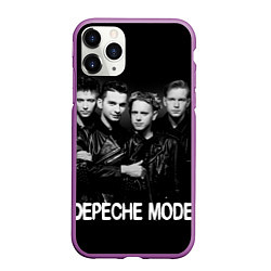 Чехол iPhone 11 Pro матовый Depeche Mode - black & white portrait