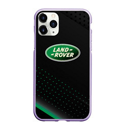 Чехол iPhone 11 Pro матовый Land rover Зелёная абстракция, цвет: 3D-светло-сиреневый