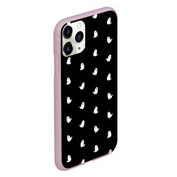 Чехол iPhone 11 Pro матовый Призрачный принт, цвет: 3D-розовый — фото 2