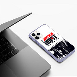 Чехол iPhone 11 Pro матовый Green day american idiot - rock, цвет: 3D-светло-сиреневый — фото 2