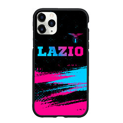 Чехол iPhone 11 Pro матовый Lazio - neon gradient: символ сверху