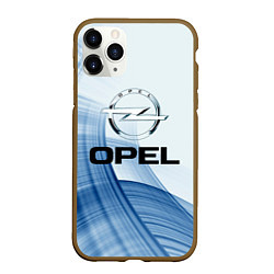 Чехол iPhone 11 Pro матовый Opel - logo, цвет: 3D-коричневый