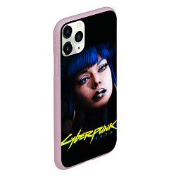 Чехол iPhone 11 Pro матовый Cyberpunk 2077 - Чери Наулин, цвет: 3D-розовый — фото 2