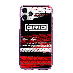 Чехол iPhone 11 Pro матовый Grid legends - гонки