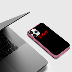 Чехол iPhone 11 Pro матовый Берсерк Красная Надпись Аниме, цвет: 3D-малиновый — фото 2