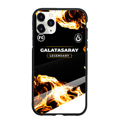Чехол iPhone 11 Pro матовый Galatasaray legendary sport fire, цвет: 3D-черный