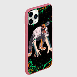 Чехол iPhone 11 Pro матовый Дэндзи на корточках, цвет: 3D-малиновый — фото 2