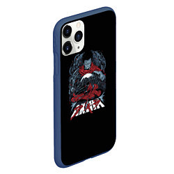 Чехол iPhone 11 Pro матовый Акира - Akira, цвет: 3D-тёмно-синий — фото 2