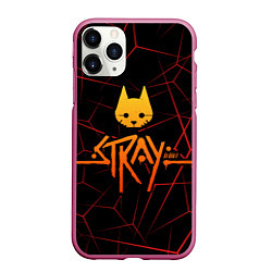 Чехол iPhone 11 Pro матовый Stray cat игра блуждающий кот