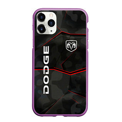 Чехол iPhone 11 Pro матовый Dodge абстракция спорт