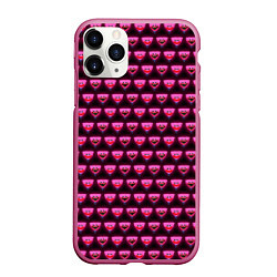 Чехол iPhone 11 Pro матовый Poppy Playtime - Kissy Missy Pattern - Huggy Wuggy